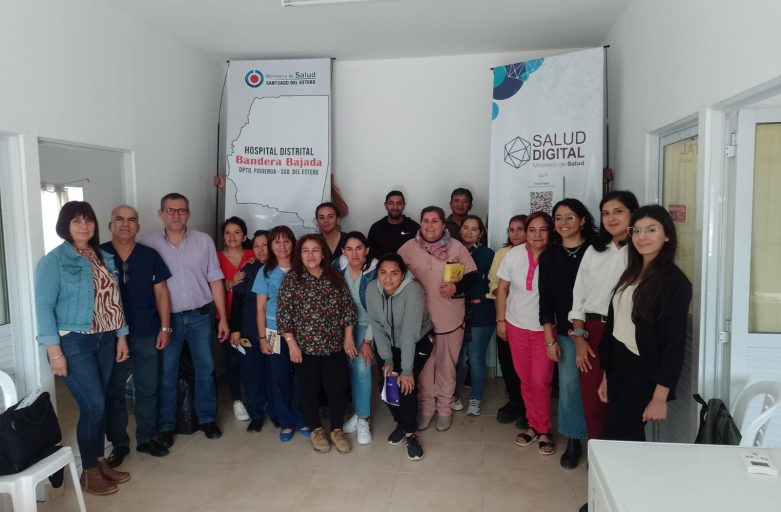 Capacitación en el hospital distrital de Bandera Bajada