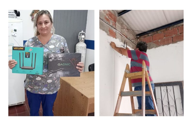 Entrega de equipamiento y su configuración para acceder a la fibra óptica provincial.