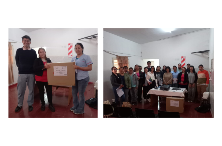 Entrega de equipamiento y capacitaciones en Campo Gallo.