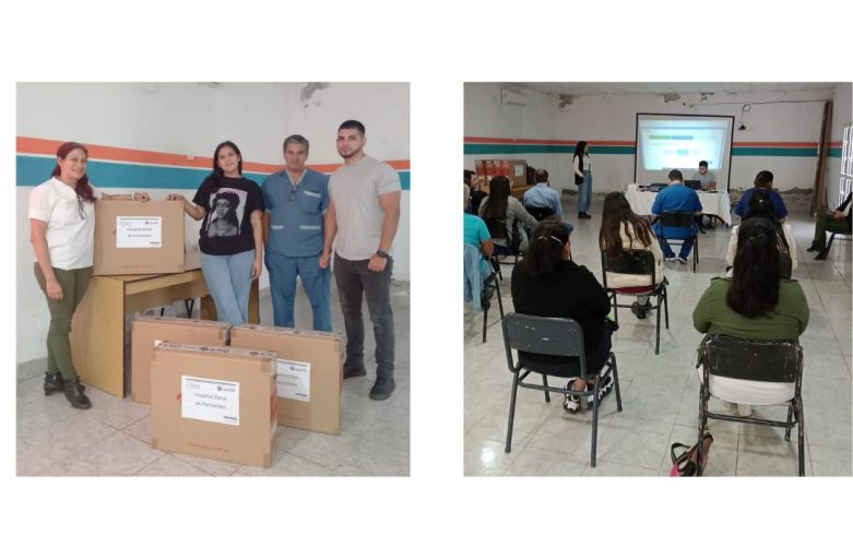 Capacitación y entrega de equipamiento en el Hospital Zonal de de Fernandez.