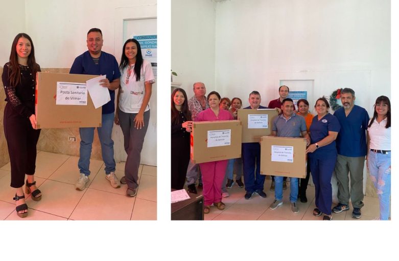 Entrega de equipamiento y capacitación en el Hospital de Transito de Beltrán.