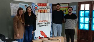 Entrega de equipamiento y capacitación en el Hospital Distrital de Sumampa.