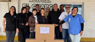 Entrega de equipamiento y capacitación en el Hospital de Transito del Charco.