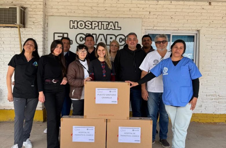 Entrega de equipamiento y capacitación en el Hospital de Transito del Charco.